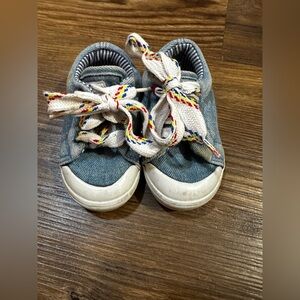 Kids Blue Denim Sneakers